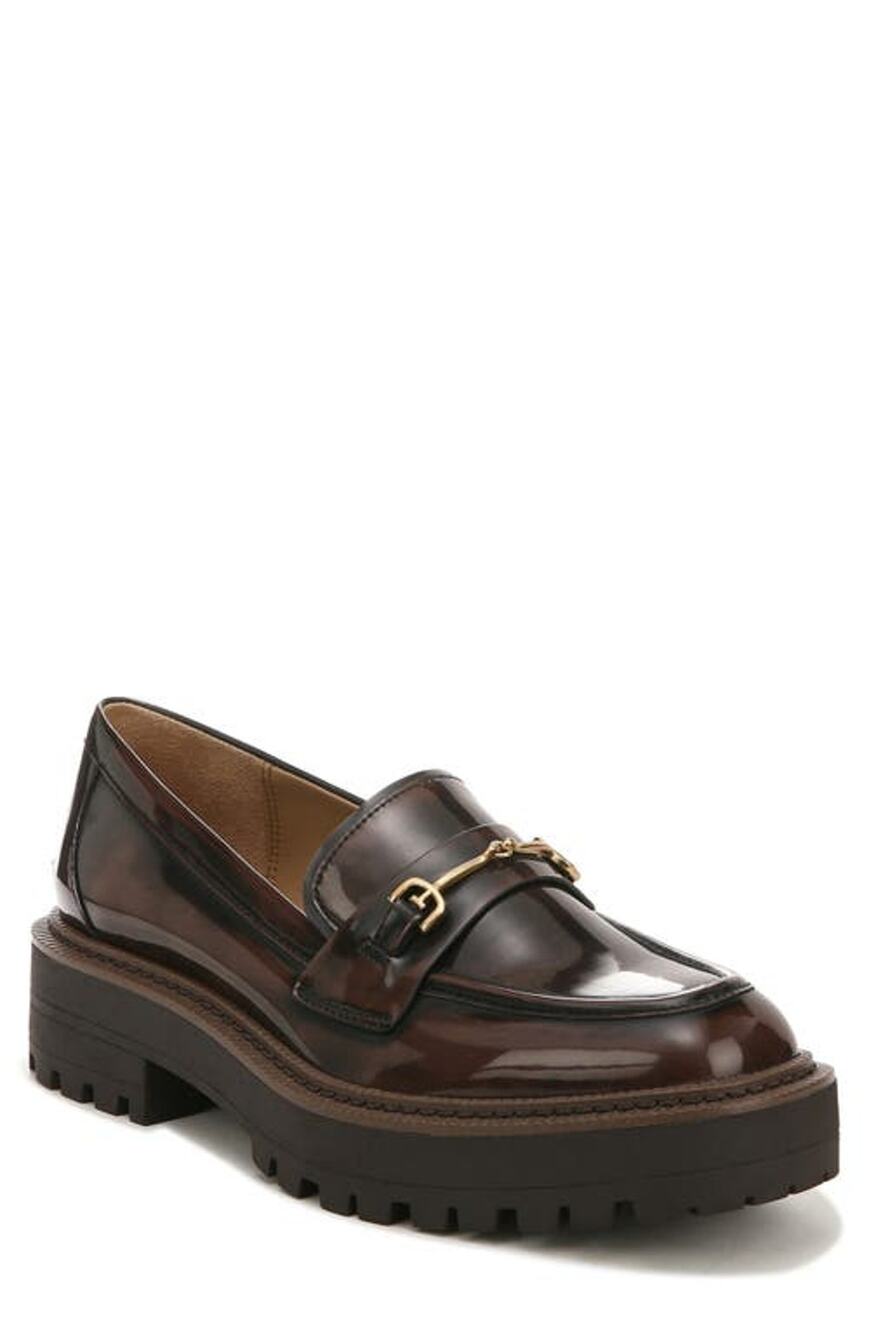 USED Sam Edelman Women's Laurs Loafer Chestnut Brown 8.5 Medium